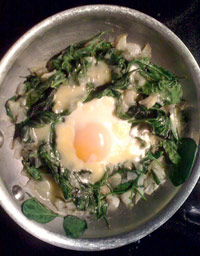 Crowley Spinach and Eggs